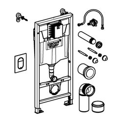 Grohe Rapid SL 3-in-1 Set für WC 113 m Bauhöhe chrom 39504000... GROHE-39504000 4005176454103 (Abb. 1)