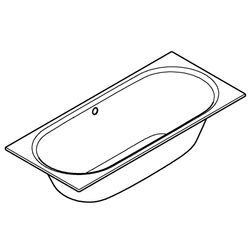 Grohe Essence Einbau-Badewanne, EasyClean, AntiSlip, Alpinweiß, 3962100H... GROHE-3962100H  (Abb. 1)