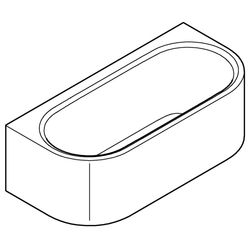 Grohe Essence Vorwand-Badewanne für Wannenkombination, Alpinweiß, 39623000... GROHE-39623000  (Abb. 1)