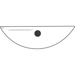 Grohe Glasplatte Taron, 445mm, Transparent, 40185000... GROHE-40185000  (Abb. 1)