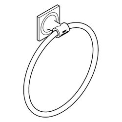 Grohe Allure Handtuchring, Satin Graphite, 40339MG1... GROHE-40339MG1 4005176946899 (Abb. 1)