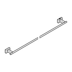 Grohe Essentials Cube Badetuchhalter supersteel 40509DC1... GROHE-40509DC1 4005176636493 (Abb. 1)