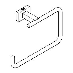 Grohe Essentials Cube Handtuchring chrom 40510001... GROHE-40510001 4005176324420 (Abb. 1)