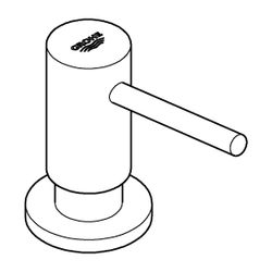 Grohe Cosmopolitan Seifenspender Vorratsbehälter 0,4L, Cool Sunrise gebürstet, 40535GN0... GROHE-40535GN0 4005176489426 (Abb. 1)