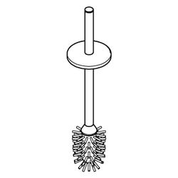 Grohe WC-Ersatzbürste für Essentials WC-Bürste Metall, Hard Graphite gebürstet, 40743AL... GROHE-40743AL0 4067393039426 (Abb. 1)