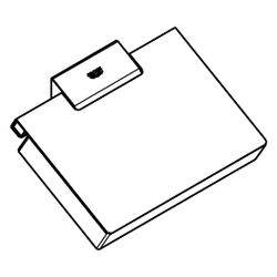 Grohe Selection Cube WC-Papierhalter, Toilettenpapierhalter, Metall, mit Deckel, Matts... GROHE-407812430 4067393083320 (Abb. 1)