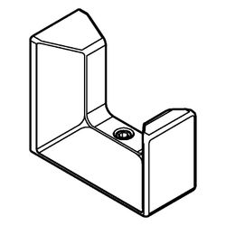Grohe Selection Cube Bademantelhaken Metall, Mattschwarz, 407822430... GROHE-407822430 4067393083337 (Abb. 1)