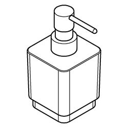 Grohe Selection Cube Seifenspender für Selection Cube Halter, Mattschwarz, 408052430... GROHE-408052430 4067393083344 (Abb. 1)