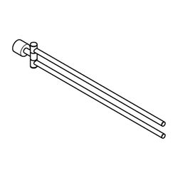 Grohe Atrio Handtuchhalter Cool Sunrise gebürstet 2-armig nicht schwenkbar... GROHE-40888GN0 4005176952746 (Abb. 1)