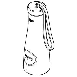 Grohe Red Thermo-Trinkflasche, doppelwandig, 450ml, Edelstahl, 40919SD0... GROHE-40919SD0 4005176450136 (Abb. 1)