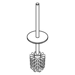 Grohe Ersatzbürste für Toilettenbürstengarnitur, Satin Steel, 40951MS0... GROHE-40951MS0 4067393027461 (Abb. 1)