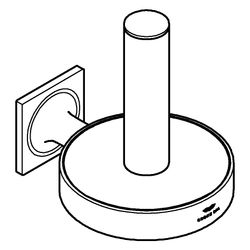 Grohe Allure Reserve-Toilettenpapierhalter ohne Deckel, Satin Steel, 40956MS1... GROHE-40956MS1 4005176945540 (Abb. 1)