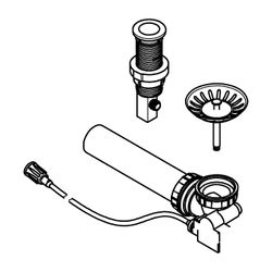 Grohe Zugstangen-Garnitur, runder Push-Exzenter, Lochbohrung D 35mm mit Bowdenzug, Edel... GROHE-40986SD0 4005176564192 (Abb. 1)