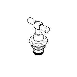Grohe Oberteil mit Knebel-Griff, DN 15, Chrom, 41800000... GROHE-41800000 4005176281341 (Abb. 1)