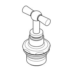 Grohe Oberteil mit Knebelgriff, DN 20, Chrom, 41801000... GROHE-41801000  (Abb. 1)