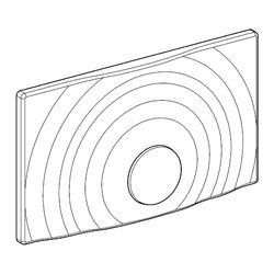 Grohe Platte und Druckknopf für Abdeckplatte Surf G, Chrom, 42263000... GROHE-42263000  (Abb. 1)