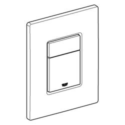 Grohe Abdeckplatte mit Drucktaste, Phantom Black, 42371KF0... GROHE-42371KF0 4005176706875 (Abb. 1)