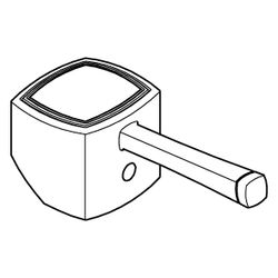 Grohe Hebel für Einhandmischer, mit Temperaturanzeige Rot/Blau, Chrom, 42645000... GROHE-42645000 4005176773686 (Abb. 1)