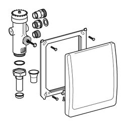 Grohe Druckspüler für WC chrom 42901000 4005176167027... GROHE-42901000 4005176167027 (Abb. 1)