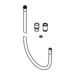 Grohe Metallbrauseschlauch 1/2" x M15x1, 1250mm, Chrom, 45352000... GROHE-45352000 4005176055546 (Abb. 1)