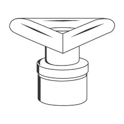 Grohe Atrio Delta Griff, mit Griffbefestigung, Chrom, 45610000... GROHE-45610000  (Abb. 1)