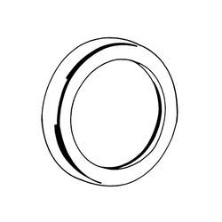 Grohe Rosette für Relexa Seitenbrause, D 70mm, Weiß, 45662L00... GROHE-45662L00  (Abb. 1)