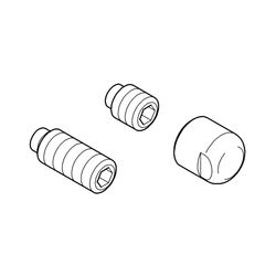 Grohe Auslaufbefestigung für Florida 3-Loch-Wannenkombination, Weiß, 45682L00... GROHE-45682L00  (Abb. 1)