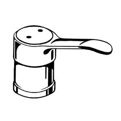 Grohe Hebel für Eurodisc Spezial Wandbatterie, 120mm, Chrom, 46003000... GROHE-46003000  (Abb. 1)