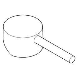 Grohe Hebel für Minta Einhand-Spültischbatterie, Cool Sunrise gebürstet, 46015GN0... GROHE-46015GN0 4067393019213 (Abb. 1)