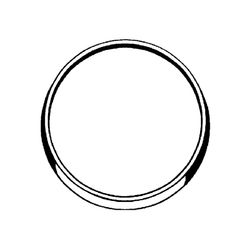 Grohe Distanzring D 180x22mm für zu flachen Einbau, Weiß, 46035L00... GROHE-46035L00  (Abb. 1)
