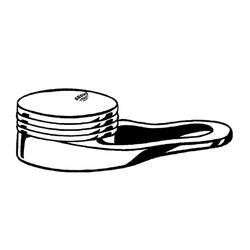 Grohe Europlus Hebel, komplett für Einhandmischer, Velourchrom/Mattschwarz, 46129RS0... GROHE-46129RS0  (Abb. 1)