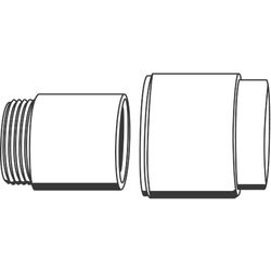 Grohe Verlängerungsset für Wandbatterien, 30mm, Hard Graphite, 46238A00... GROHE-46238A00  (Abb. 1)