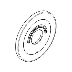 Grohe Rosette, D 180mm für Europlus Fertigmontageset Brause, Chrom/Gold, 46368IG0... GROHE-46368IG0  (Abb. 1)