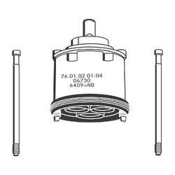 Grohe Kartusche 46 mm, mit keramischem Dichtsystem, für Einhandmischer... GROHE-46409000 4005176177668 (Abb. 1)