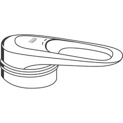 Grohe Europlus Hebel, Chrom/Schwarz, 46415IK0... GROHE-46415IK0  (Abb. 1)