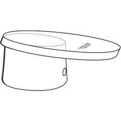 Grohe Glashebel Taron für 3-Loch-Kombinationen, Chrom/Blau, 46483IM0... GROHE-46483IM0  (Abb. 1)