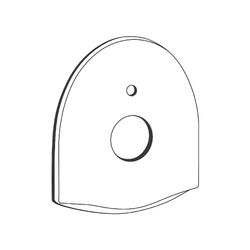 Grohe Rosette Chiara, velourchrom, 46548RR0... GROHE-46548RR0  (Abb. 1)