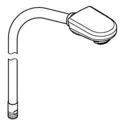 Grohe Auslaufbrause für Einhand-Waschtischbatterie, 1/2", Chrom, 46674000... GROHE-46674000 4005176873249 (Abb. 1)
