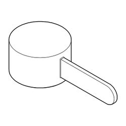 Grohe Hebel Supersteel, Metall für 35mm Kartusche für Einhandmischer... GROHE-46683DC0 4005176484254 (Abb. 1)