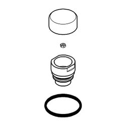 Grohe Umstellknopf für Umstellung Wanne/Brause, Nickel gebürstet, 46721EN0... GROHE-46721EN0 4005176919923 (Abb. 1)