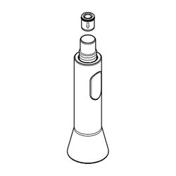 Grohe Spülbrause, herausziehbare SpeedClean Profibrause, Mousseur/Brausestrahl, Hard Gr... GROHE-46731AL0 4005176598494 (Abb. 1)