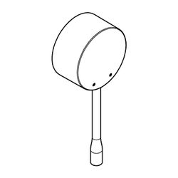 Grohe Hebel Metall, für 46mm Kartusche, Essence Einhand-Brause- und Wannenbatterie Fert... GROHE-46915AL0 4005176564833 (Abb. 1)