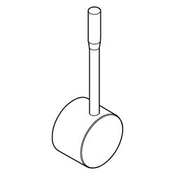 Grohe Hebel für Essence Spültischbatterie für 28mm Kartusche, Phantom Black, 46927KF0... GROHE-46927KF0 4005176790737 (Abb. 1)