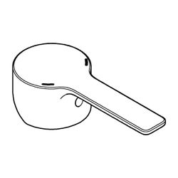 Grohe Hebel Metall für 35mm Kartusche, Lineare 3-/4-Loch Wannenkombinationen, Wannenbat... GROHE-46983AL0 4005176619052 (Abb. 1)