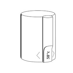 Grohe Temperaturwählgriff, Wanne/Brause, Silk Metal, 47239AV0... GROHE-47239AV0  (Abb. 1)