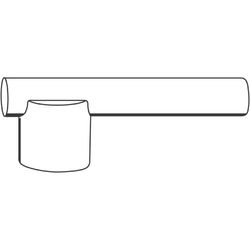 Grohe Griff für Atrio Jota Thermostat-Batterien, Nickel poliert, 47324BE0... GROHE-47324BE0  (Abb. 1)