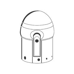 Grohe Absperrgriff mit Spartaste für Sentosa Thermostat, Weiß, 47397L00... GROHE-47397L00  (Abb. 1)