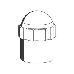 Grohe Absperrgriff für Eurotrend UP- und Eckventil, Chrom/Silbermetallic, 47405IA0... GROHE-47405IA0  (Abb. 1)
