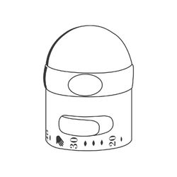 Grohe Temperaturwählgriff für Thermostat-Batterien, mit Sicherheitssperre bei 38 Grad C, Weiß/Gold, ... GROHE-47422LG0  (Abb. 1)