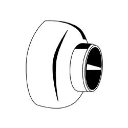 Grohe Rosette für Anschluss 70mm, Edelmessing, 47455Z00... GROHE-47455Z00  (Abb. 1)